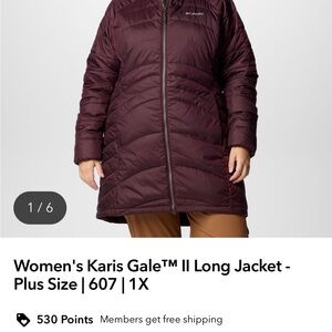 Columbia Women's Long Puffer Jacket - Dark Purple